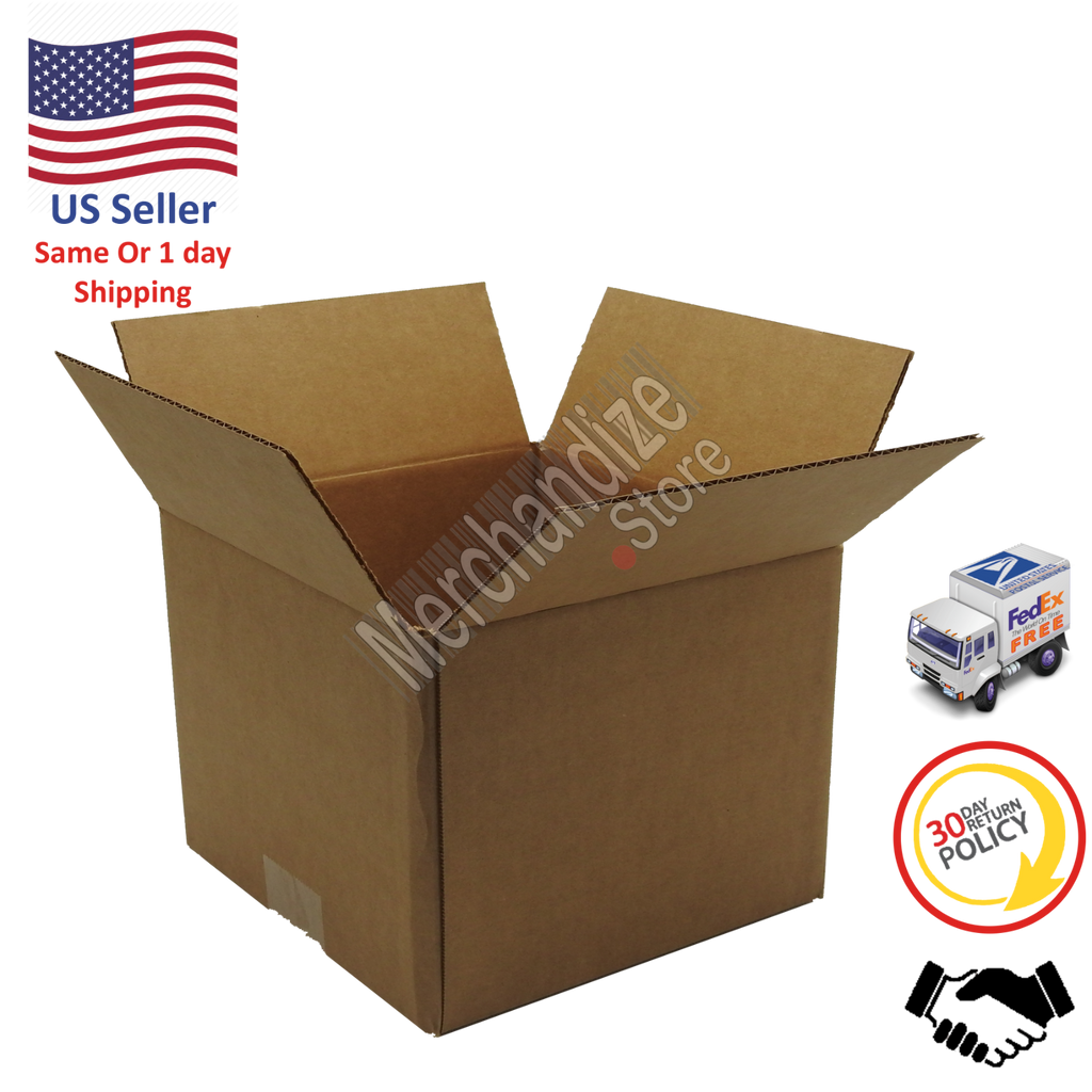 25 10x10x10 Corrugated Cardboard Shipping Mailing Packing Moving Boxes Box Carton
