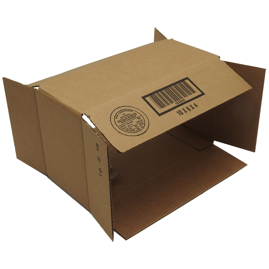 100 10x6x4 Corrugated Cardboard Shipping Mailing Packing Moving Boxes Box Carton