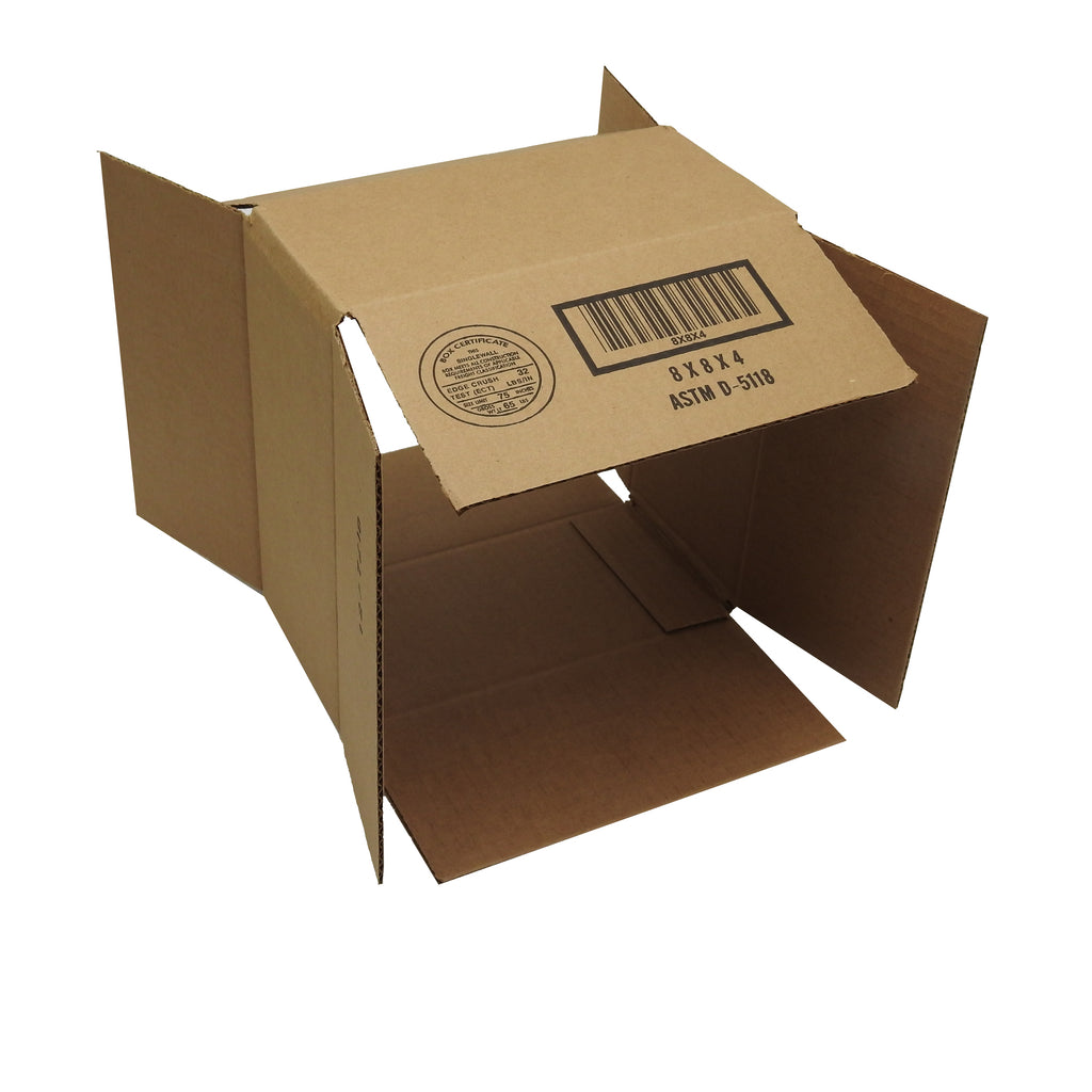 100 8x8x4 Corrugated Cardboard Shipping Mailing Packing Moving Boxes Box Carton